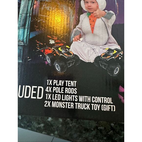 Halloween Kids Tent Set with Monster Truck Toy - Picture 4 of 5